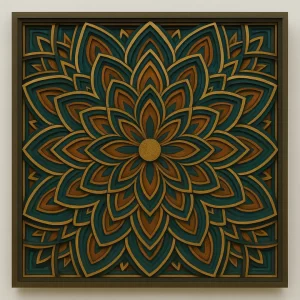 Cuadro Multicapa Flor de Roble